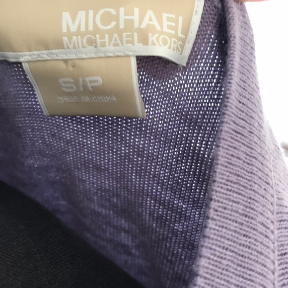 NWT! MICHAEL MICHAEL KORS Lavender Size S Cardigan - Picture 5 of 5